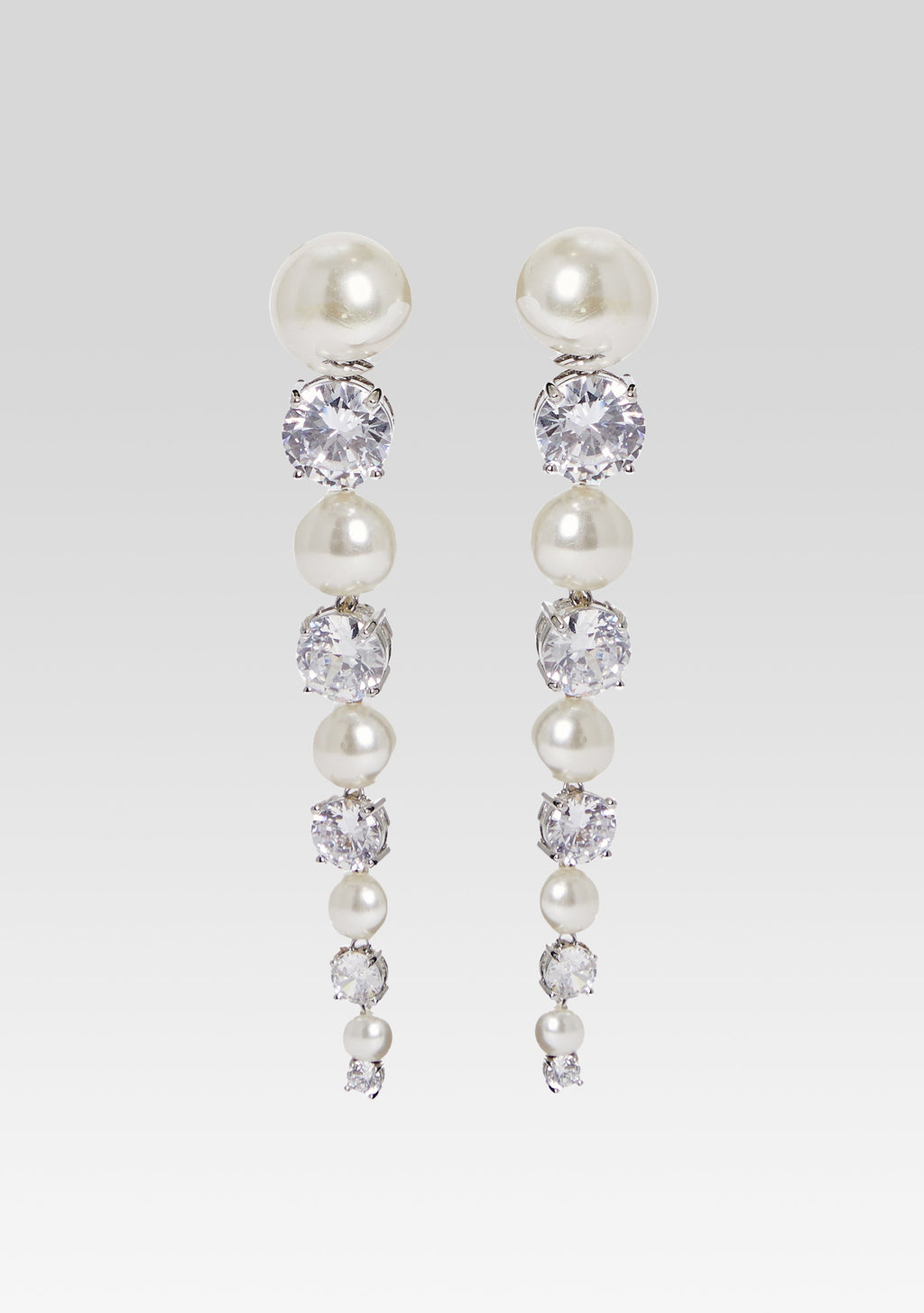 Quinn Earring by retrofête in Ivory/Silver, product image 1