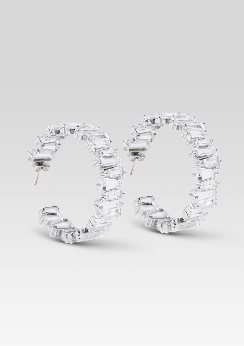 Karsyn Crystal Earring by retrofête in Silver, product image 1