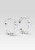 Karsyn Crystal Earring by retrofête in Silver, product image 1