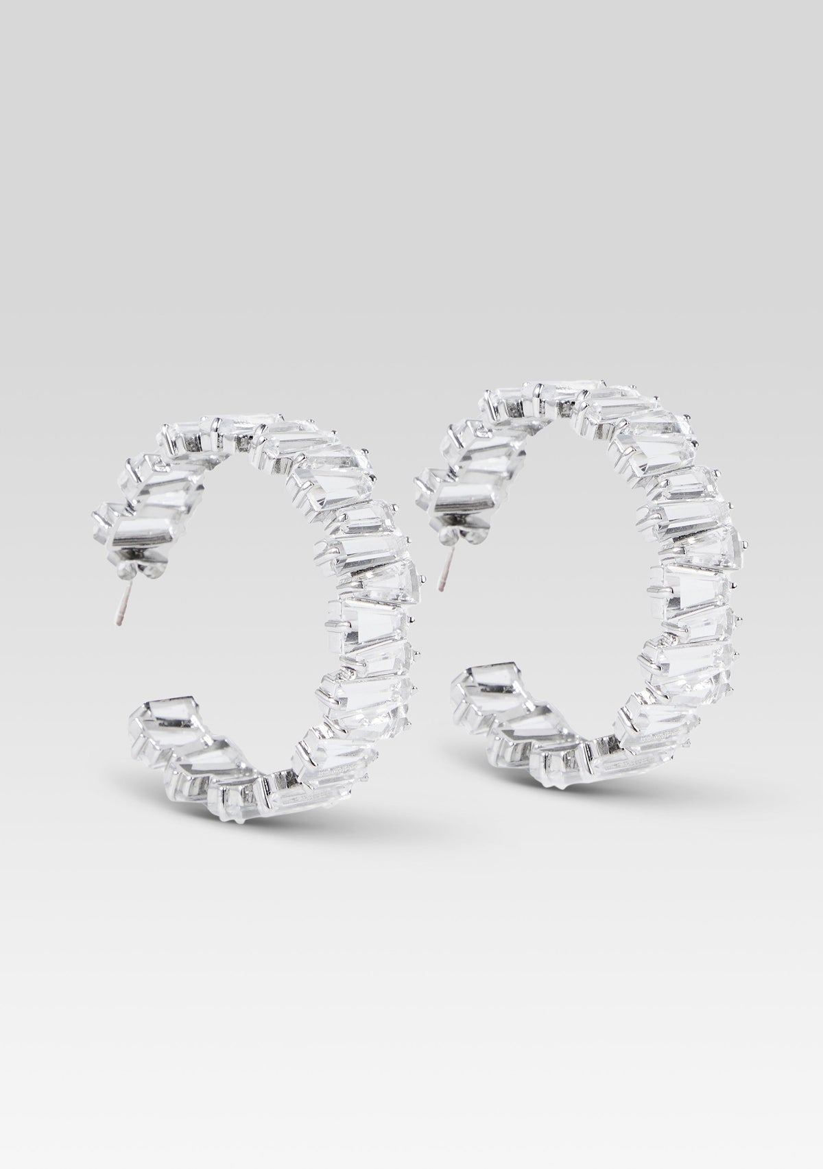 Karsyn Crystal Earring by retrofête in Silver, product image 1