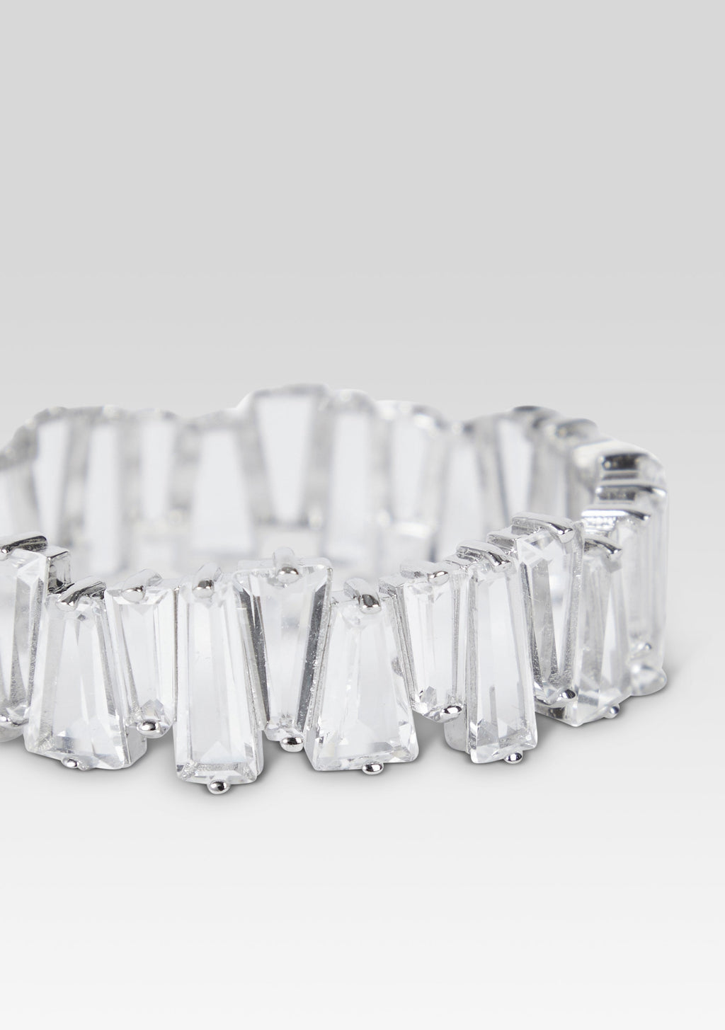 Karsyn Crystal Earring by retrofête in Silver, product image 2