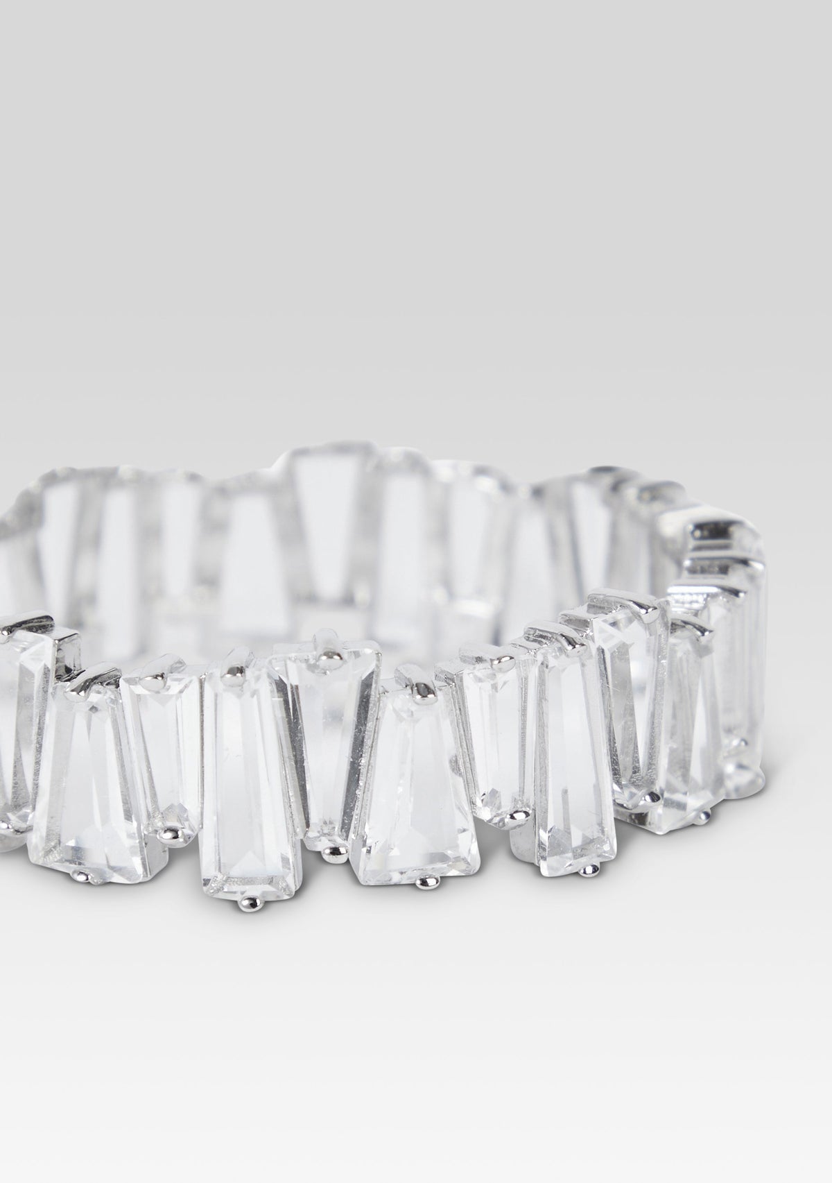Karsyn Crystal Earring by retrofête in Silver, product image 2