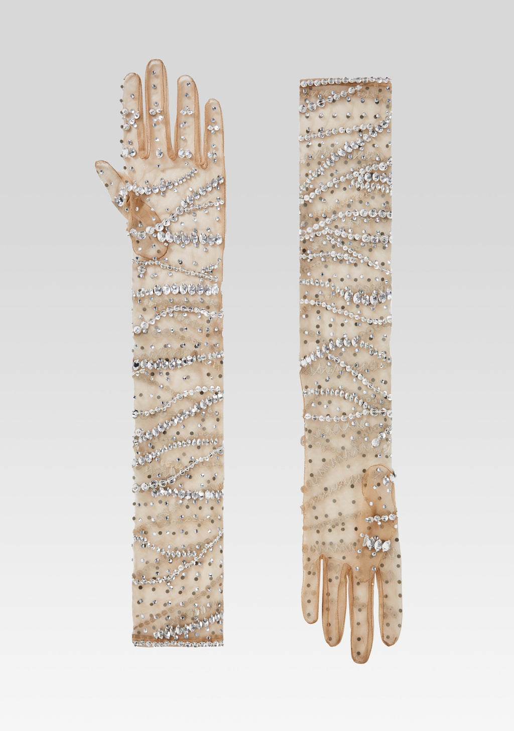 Lyric Embellished Gloves by retrofête in Tannin, product image 1