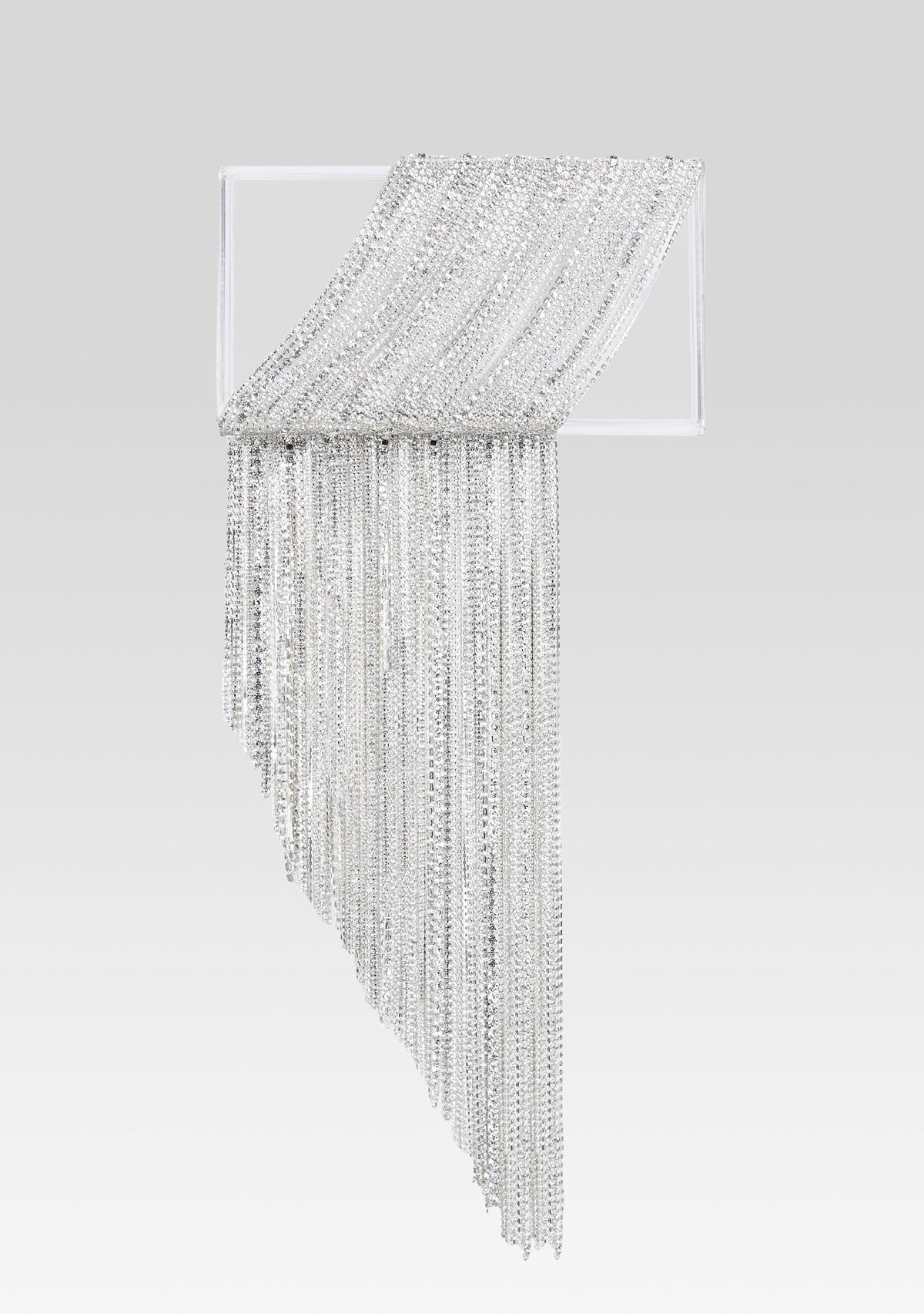 Adley Crystal Bag by retrofête in Clear/Silver, product image 1