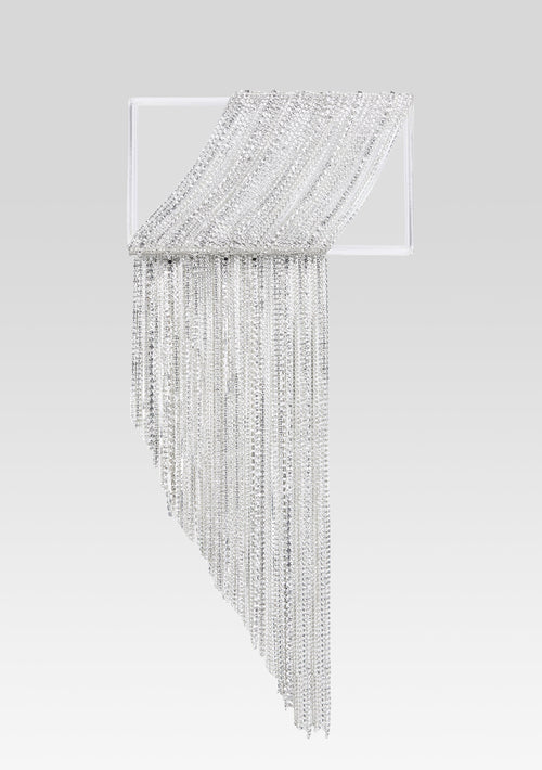 Adley Crystal Bag by retrofête in Clear/Silver, product image 1