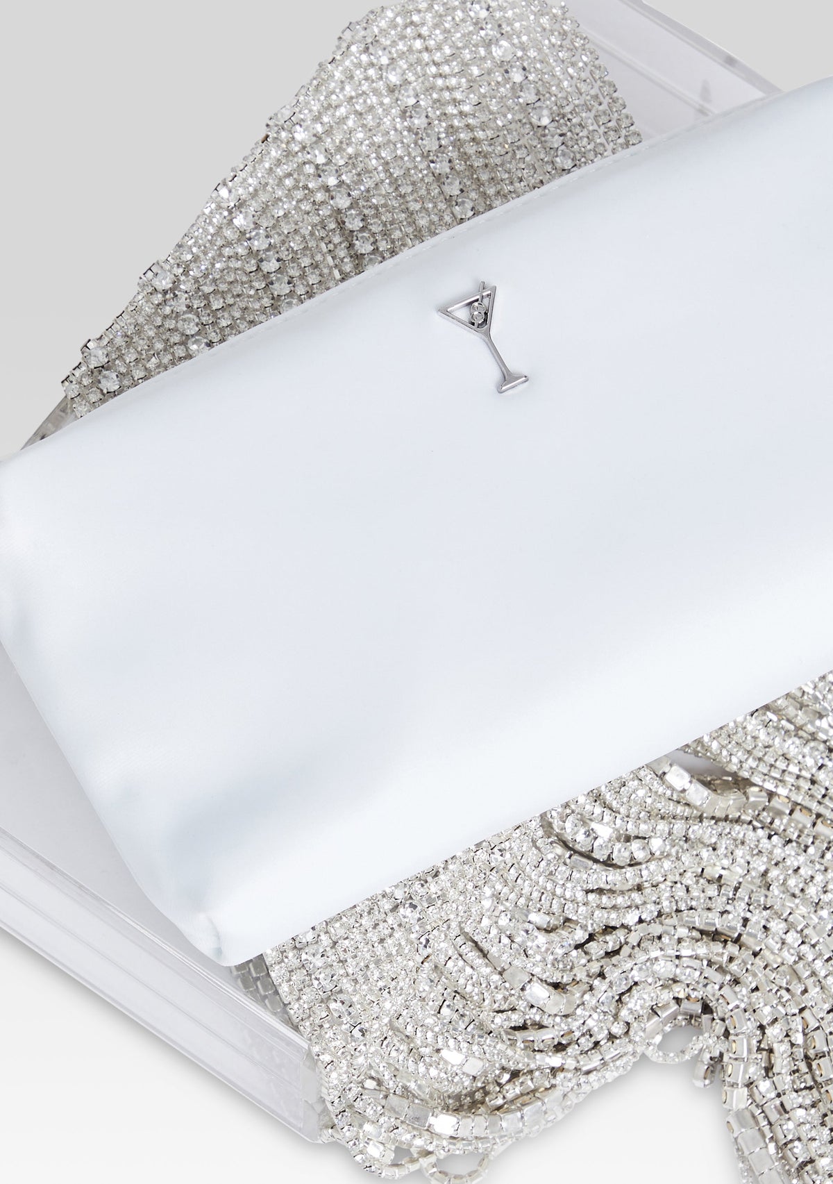 Adley Crystal Bag by retrofête in Clear/Silver, product image 4