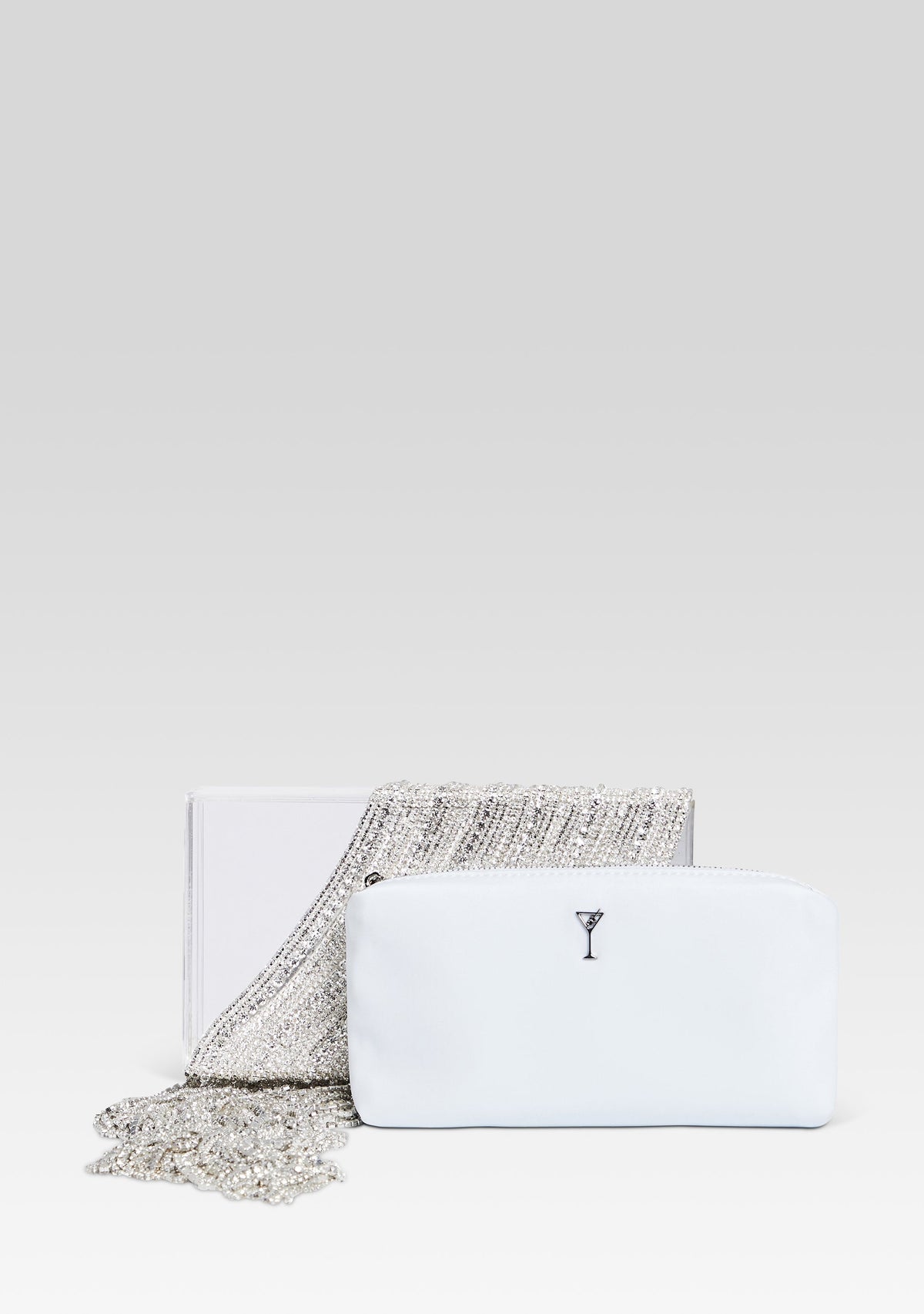 Adley Crystal Bag by retrofête in Clear/Silver, product image 5
