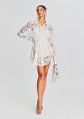Reet Shirt Dress by Hemant & Nandita in White, product image 1