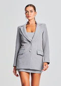 Enid Embellished Blazer by retrofête in Gray, product image 1