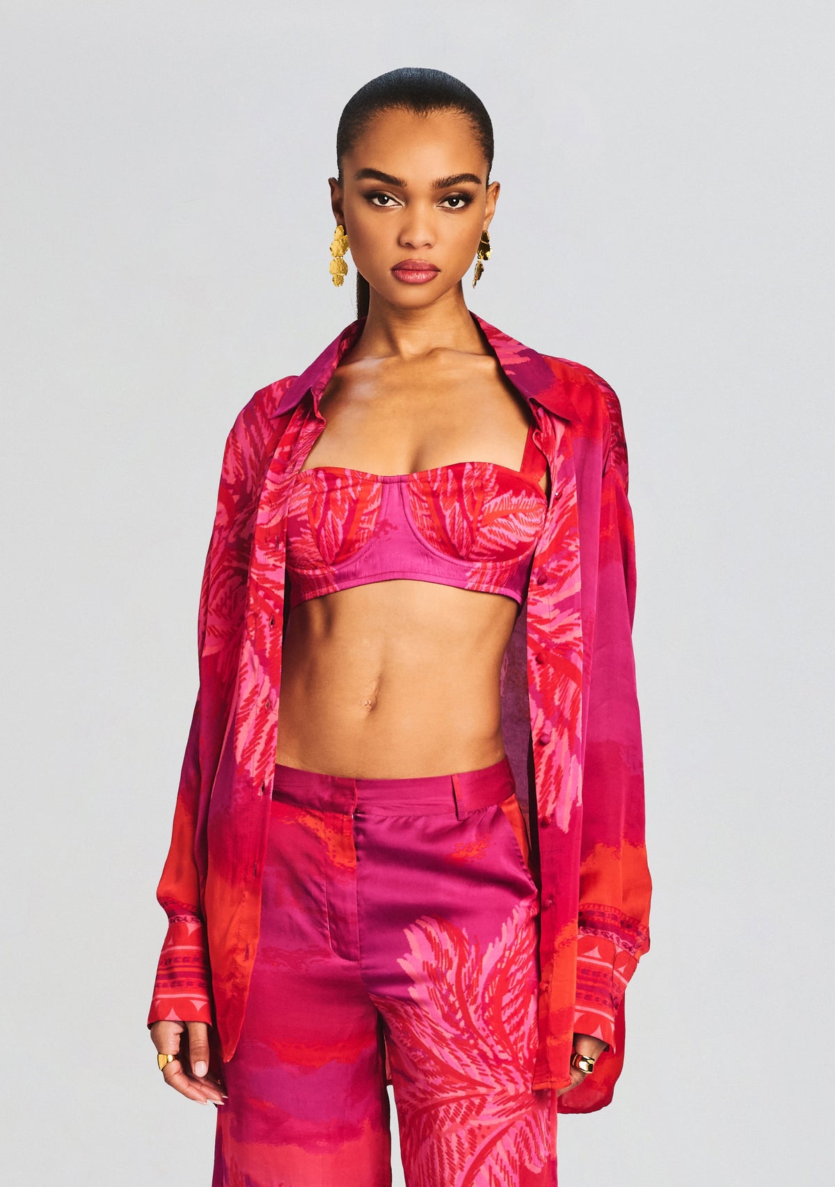 Soma Oversized Shirt by Hemant & Nandita in Multicolor, product image 1