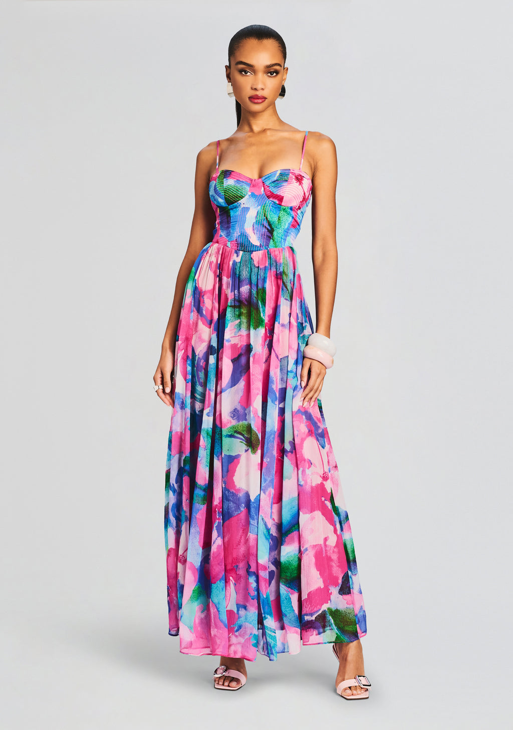 Vesa Corset Long Dress by Hemant & Nandita in Multicolor, product image 1