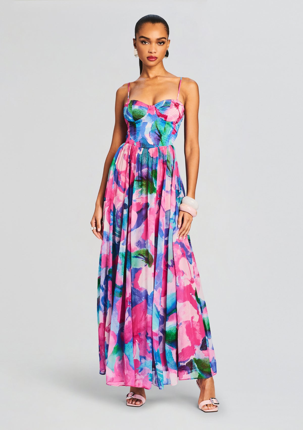 Vesa Corset Long Dress by Hemant & Nandita in Multicolor, product image 1