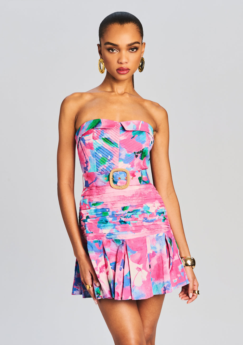 Vesa Short Dress by Hemant & Nandita in Multicolor, product image 2