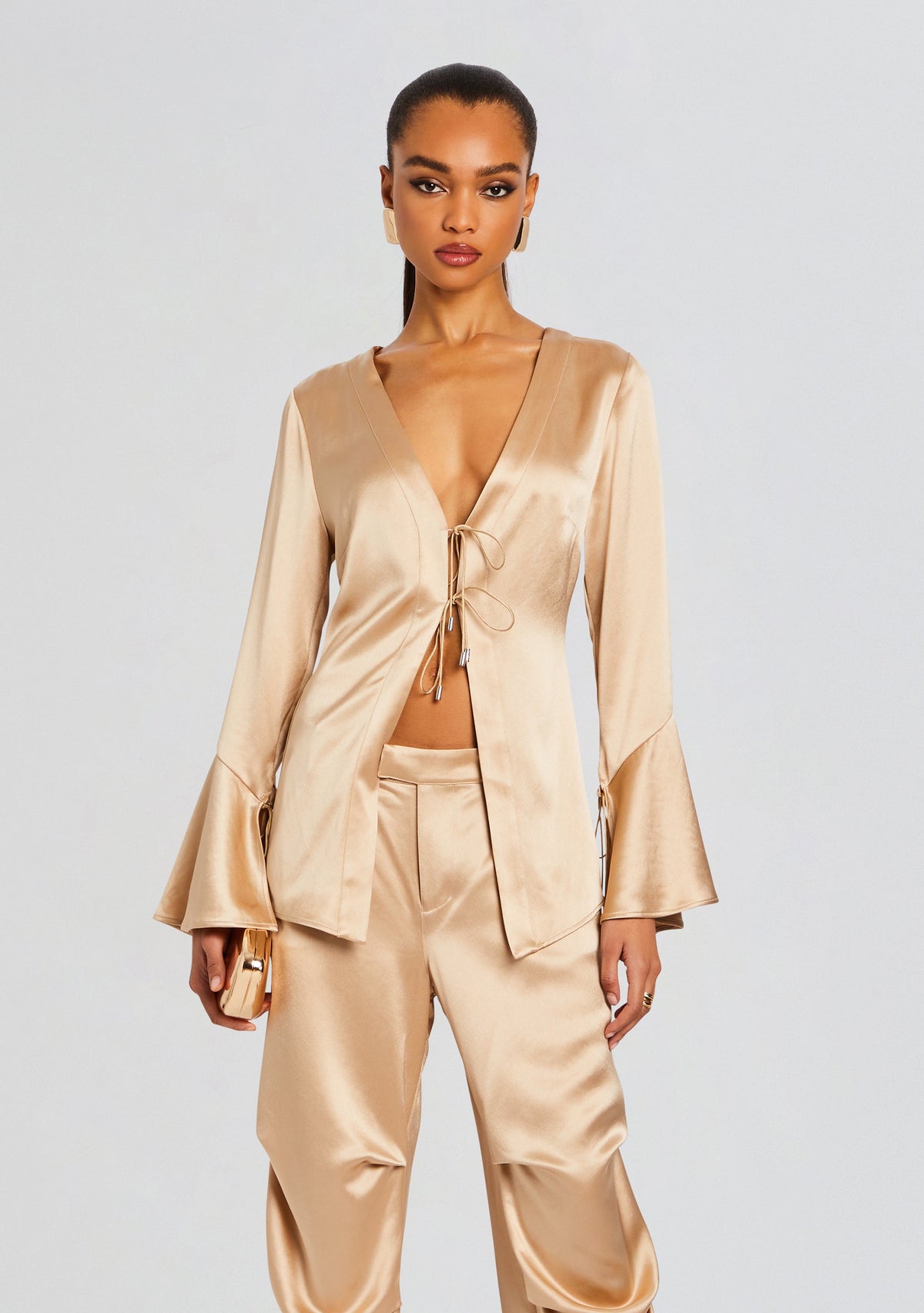 Svea Blouse by retrofête in Nude, product image 1