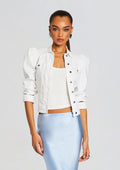 Ada Denim Jacket by retrofête in White, product image 1