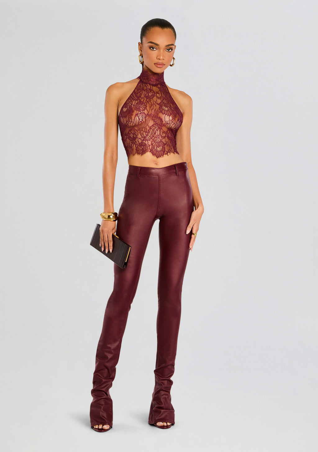 Danica Pant by retrofête in Coated Port, product image 5