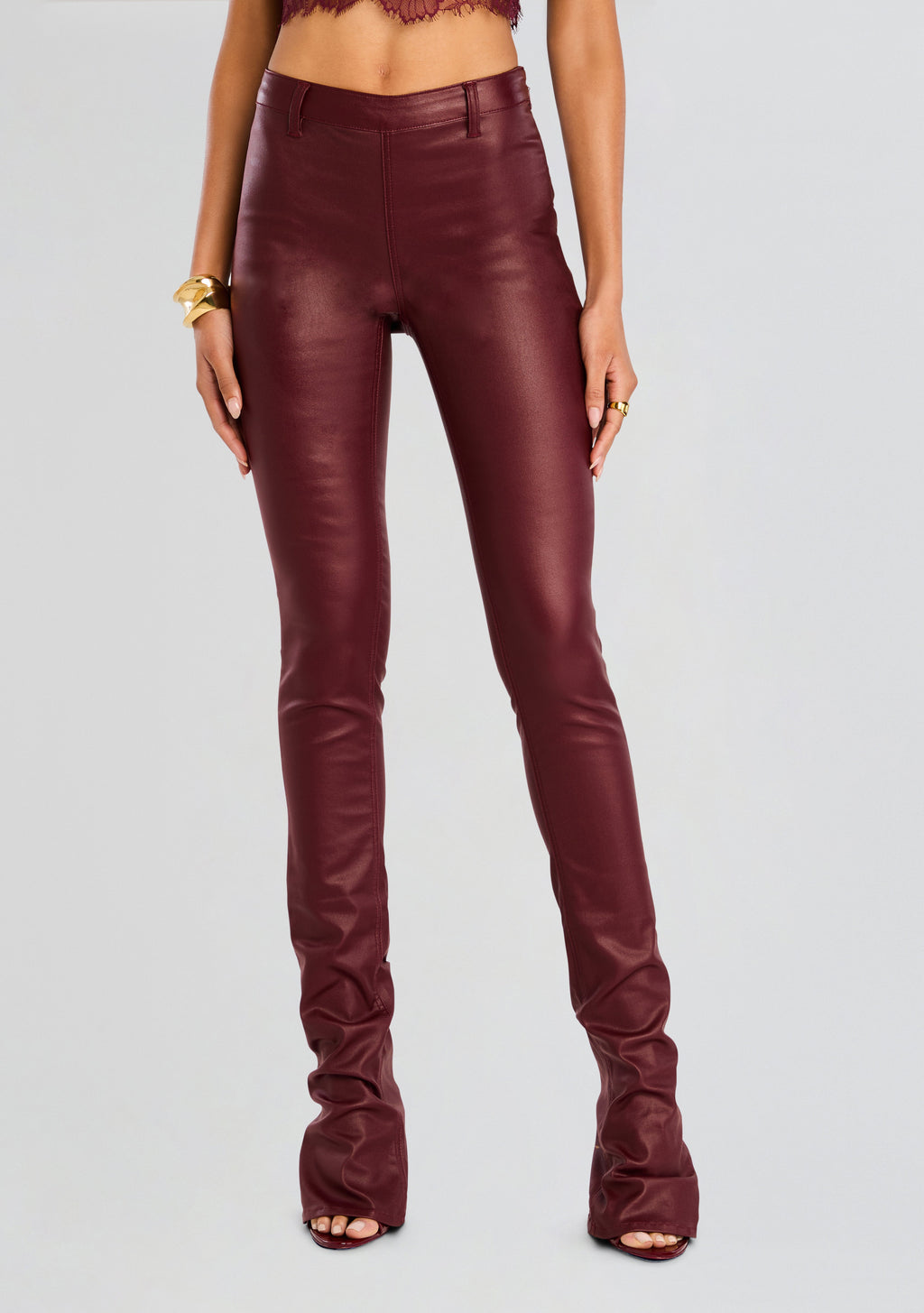 Danica Pant by retrofête in Coated Port, product image 1