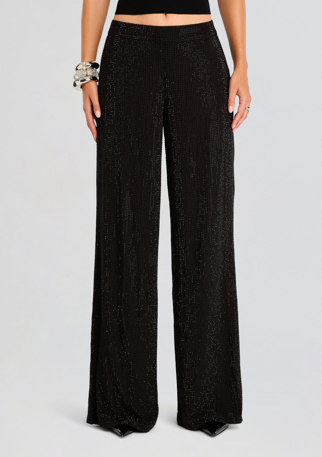 Hasna Hotfix Pant by retrofête in Black, product image 1
