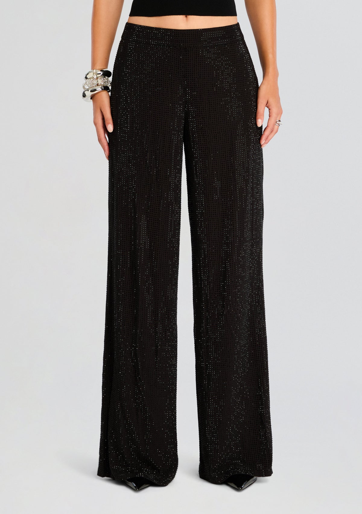 Hasna Hotfix Pant by retrofête in Black, product image 1