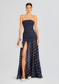 Annalise Dress by retrofête in Navy Polka Dots, product image 1