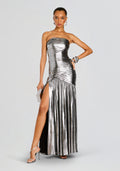 Josie Dress by retrofête in Gunmetal, product image 1