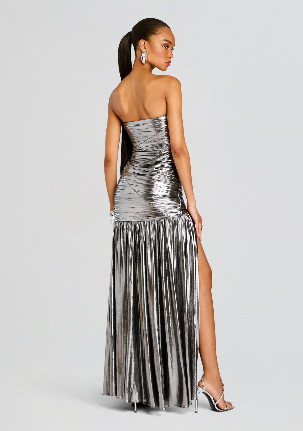 Josie Dress by retrofête in Gunmetal, product image 4