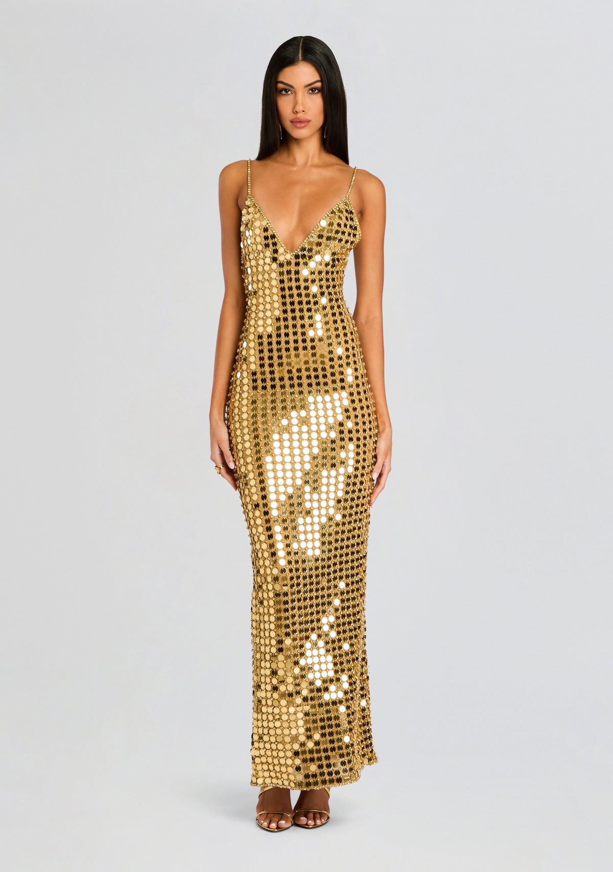 Perri Dress by retrofête in Gold, product image 1