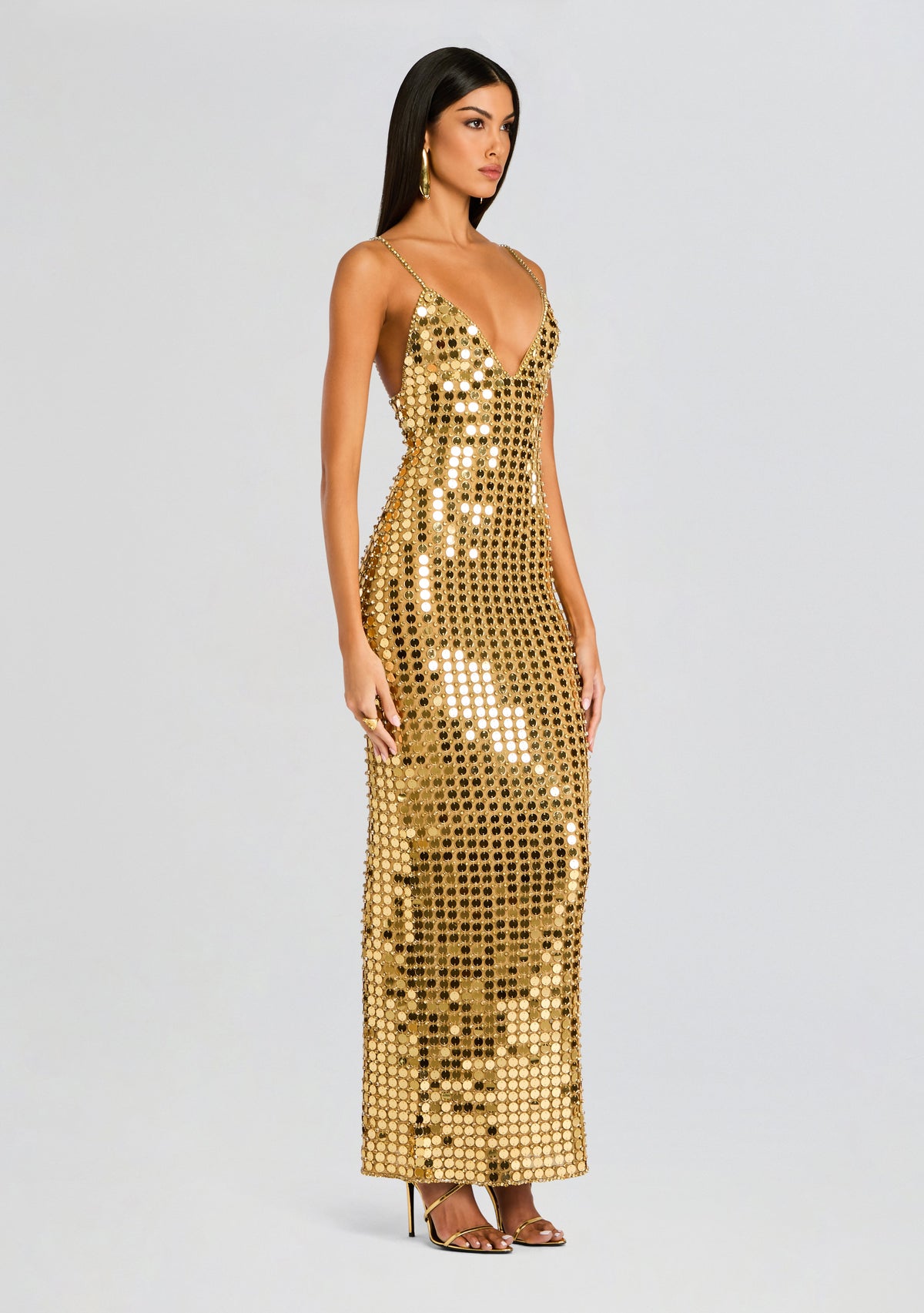Perri Dress by retrofête in Gold, product image 3