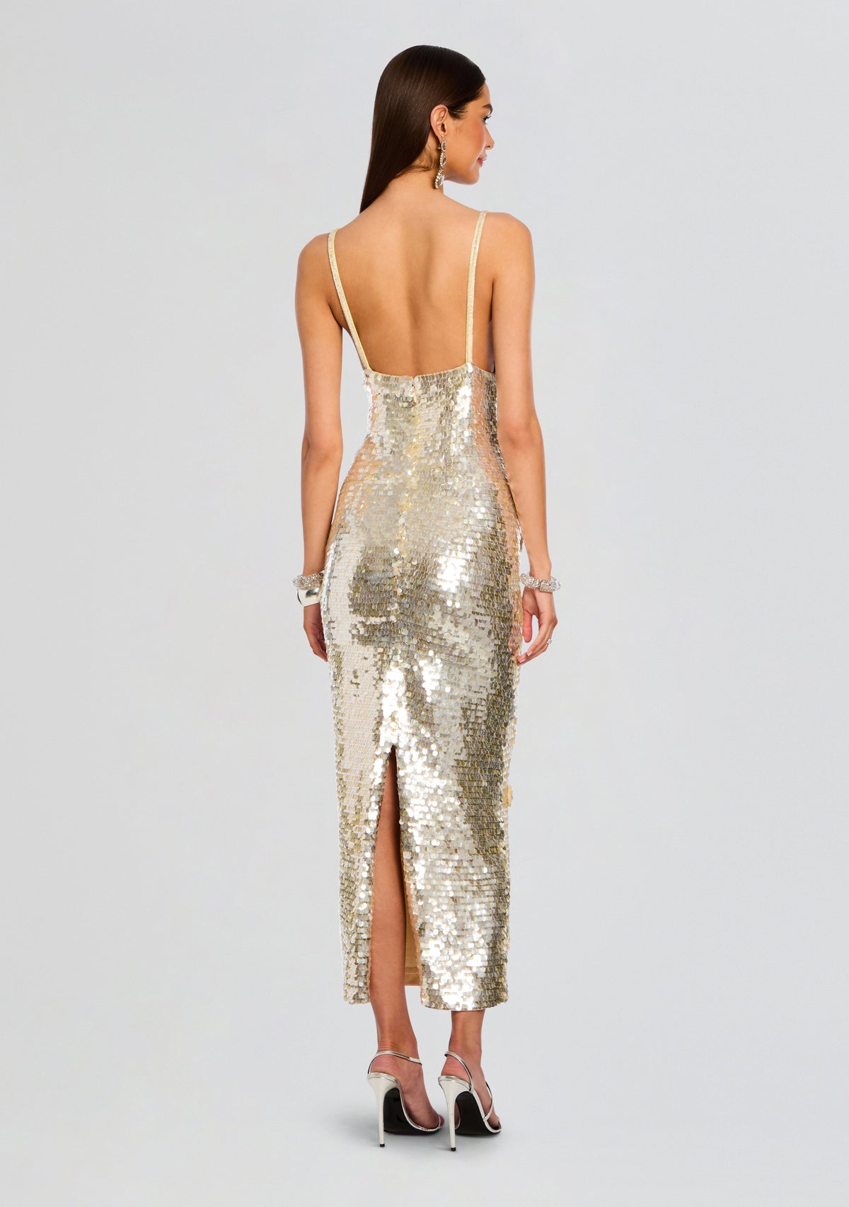Ines Sequin Dress by retrofête in Yuzu, product image 5