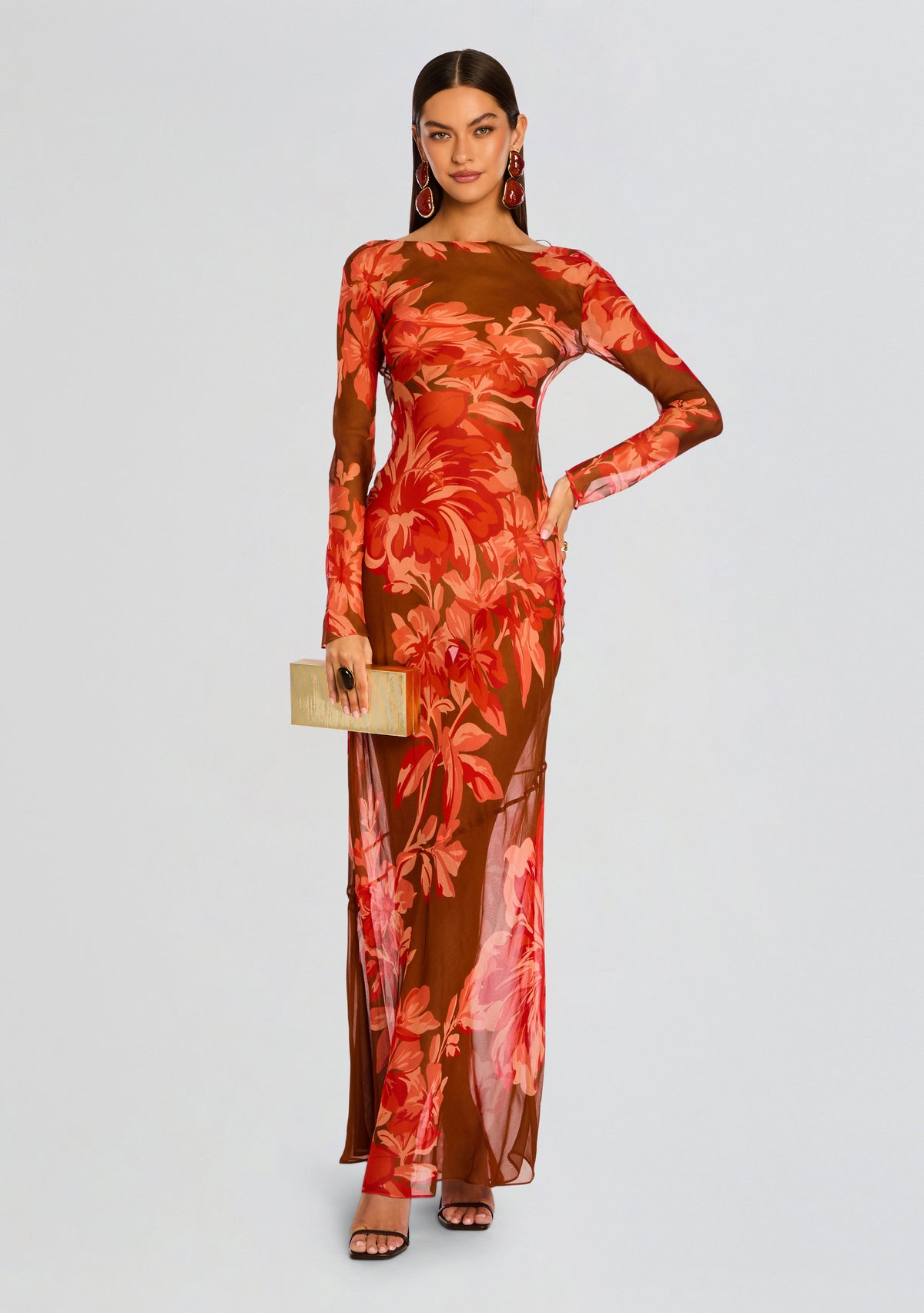 Vienna Silk Dress by retrofête in Geranium Reverie, product image 1