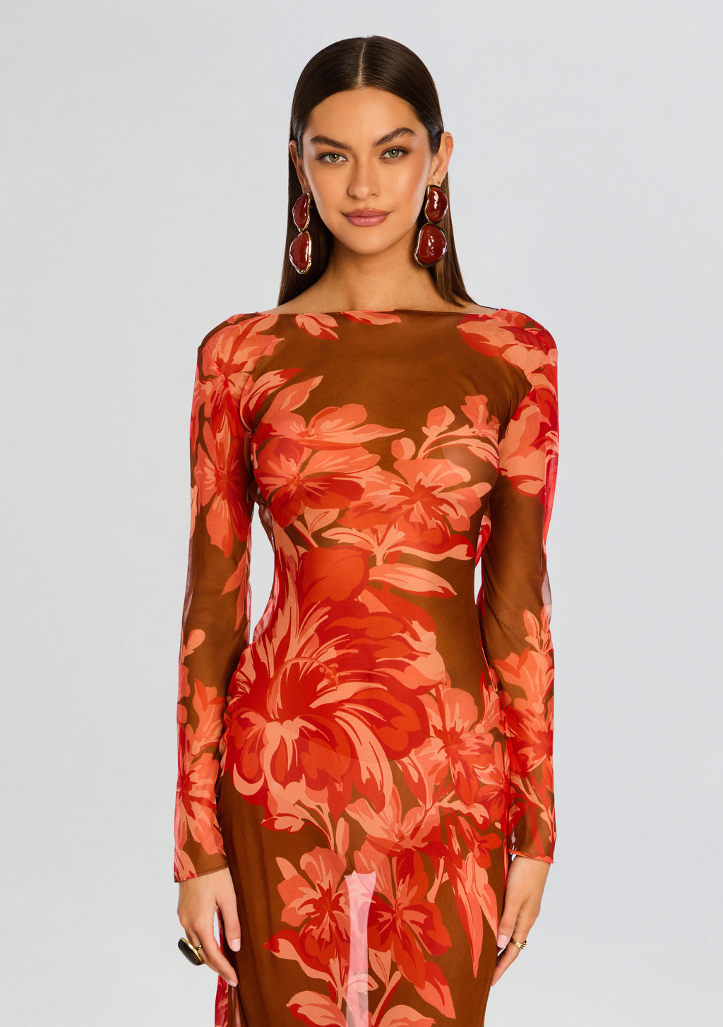 Vienna Silk Dress by retrofête in Geranium Reverie, product image 6