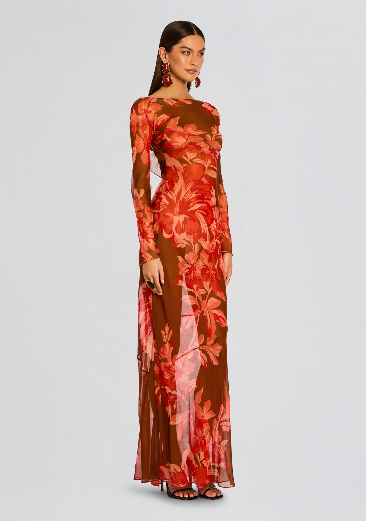 Vienna Silk Dress by retrofête in Geranium Reverie, product image 4