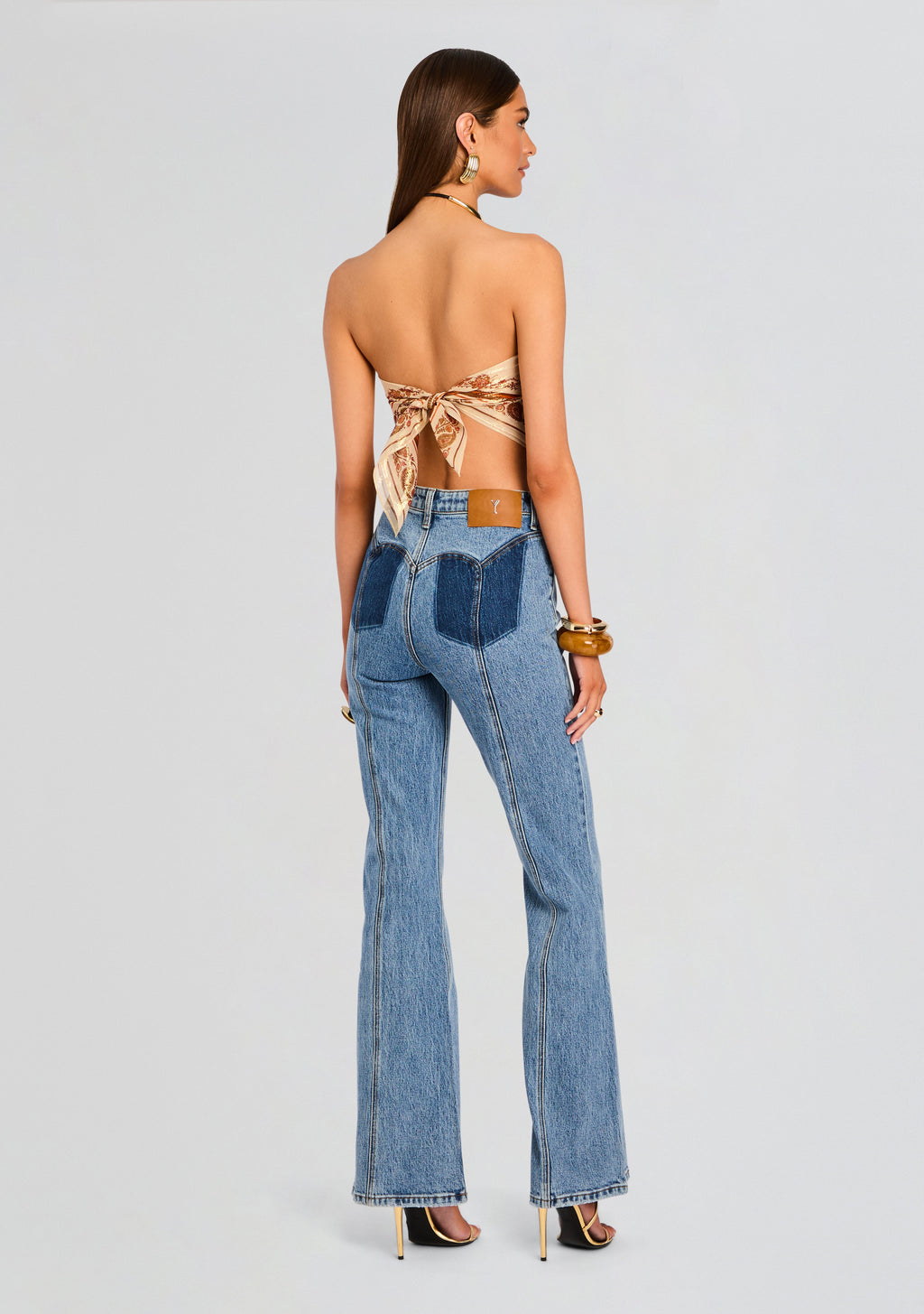 Maelle Denim Pant by retrofête in Greenwich, product image 5