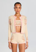 Bellina Metallic Knit Jacket by retrofête in Metallic Multi, product image 1