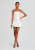 Anika Sequin Dress by retrofête in Cream, product image 1