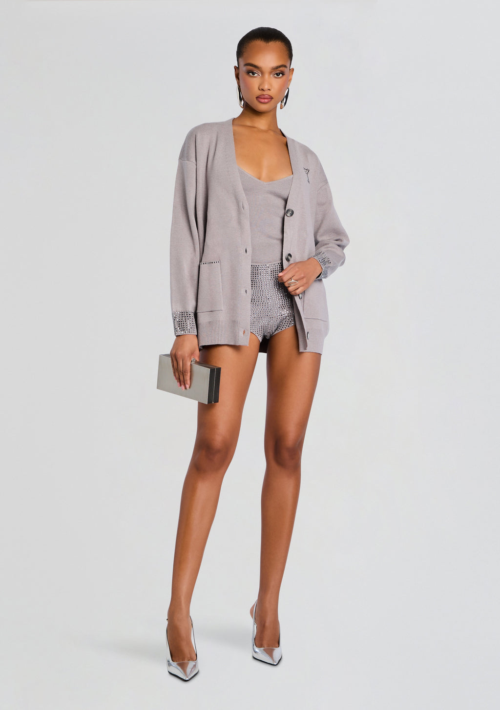 Cassia Cami by retrofête in Cloud/Gunmetal, product image 2