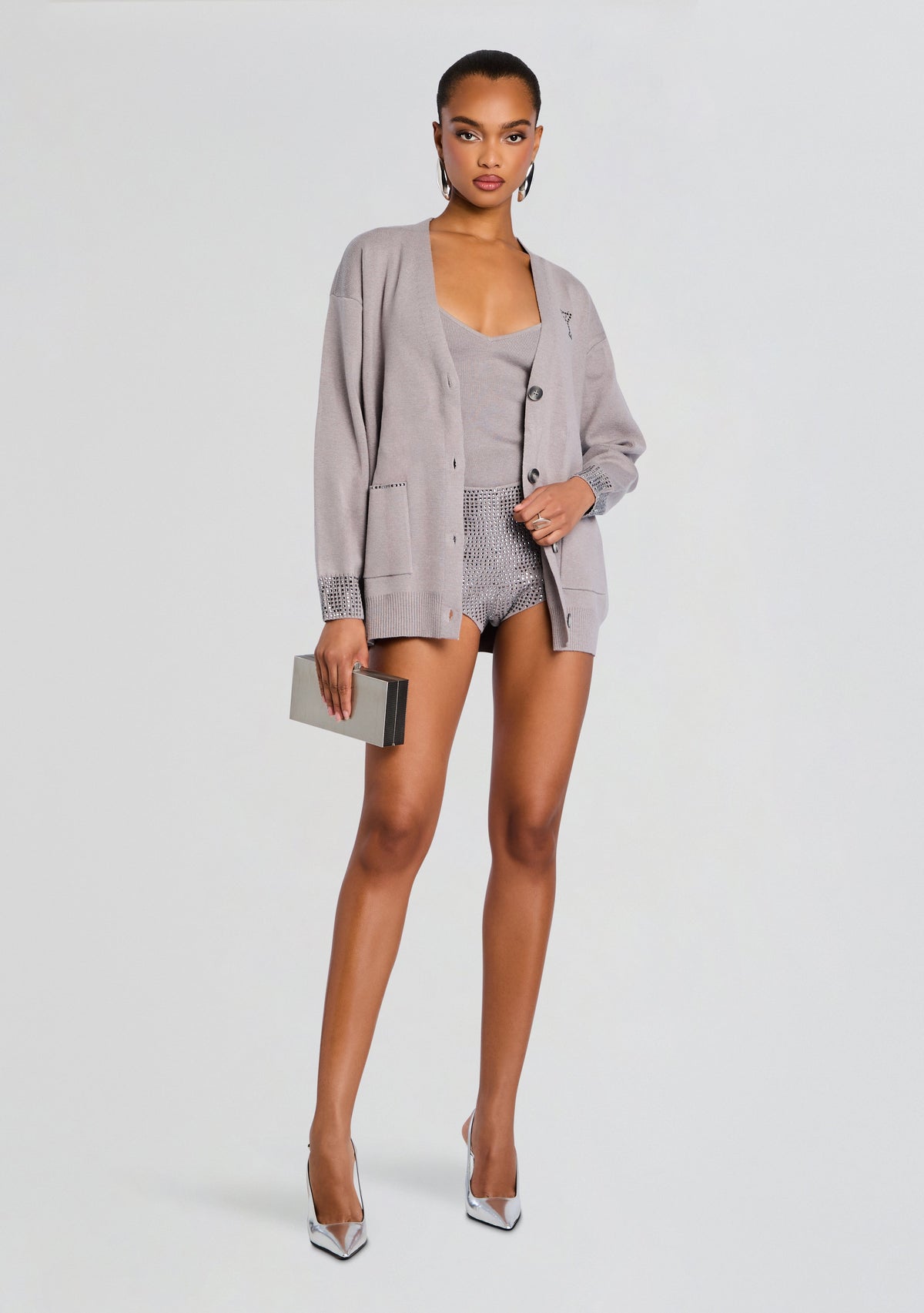 Cassia Cami by retrofête in Cloud/Gunmetal, product image 2
