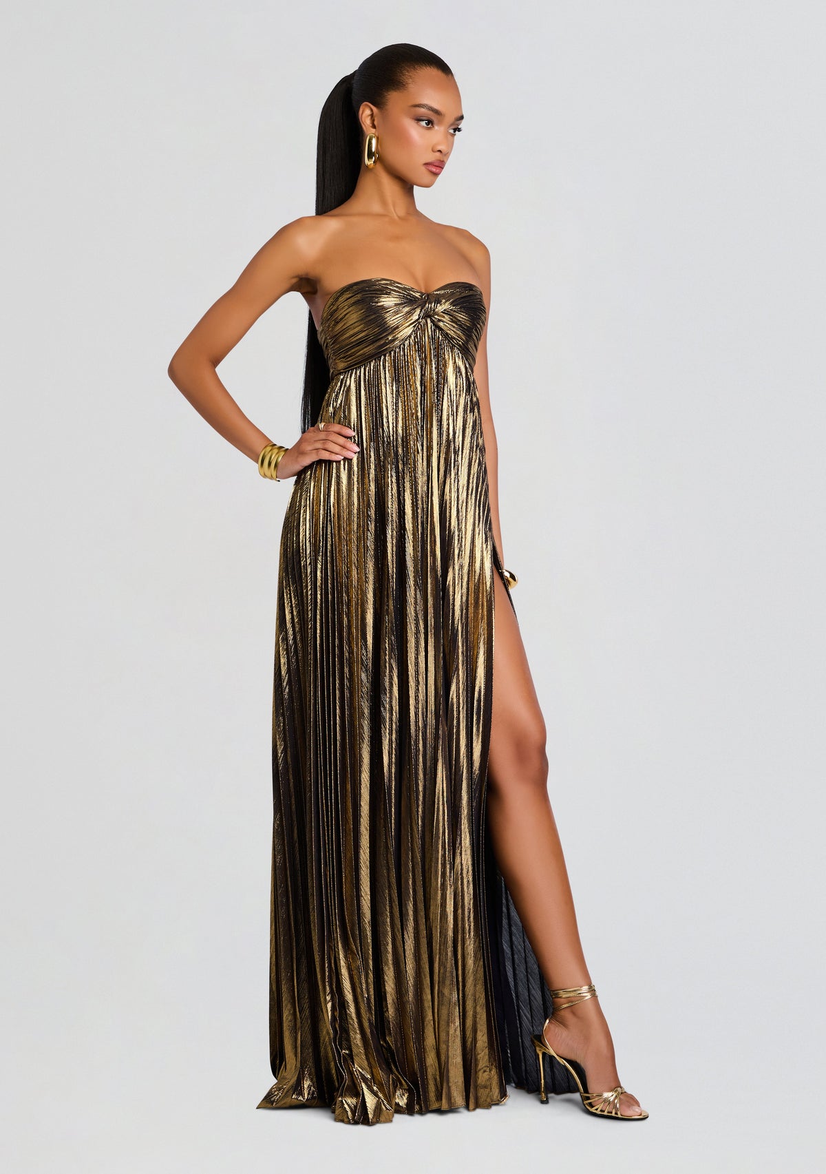 Zoa Dress by retrofête in Antique Gold, product image 3