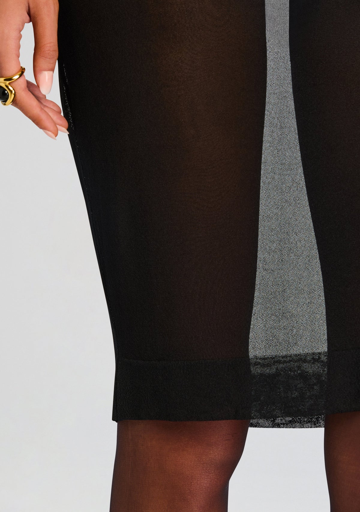 Lucille Midi Skirt by SEROYA in Black, product image 3
