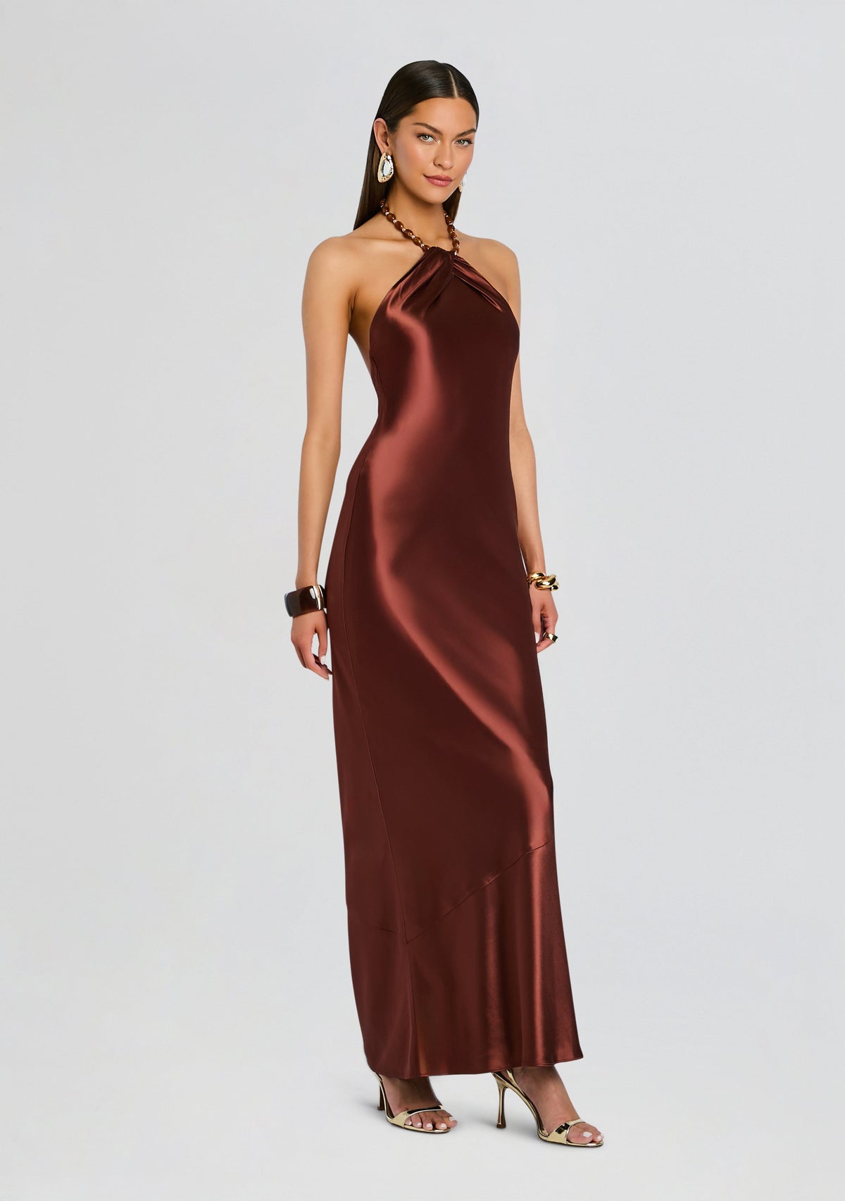 Anat Dress by retrofête in Chestnut, product image 3