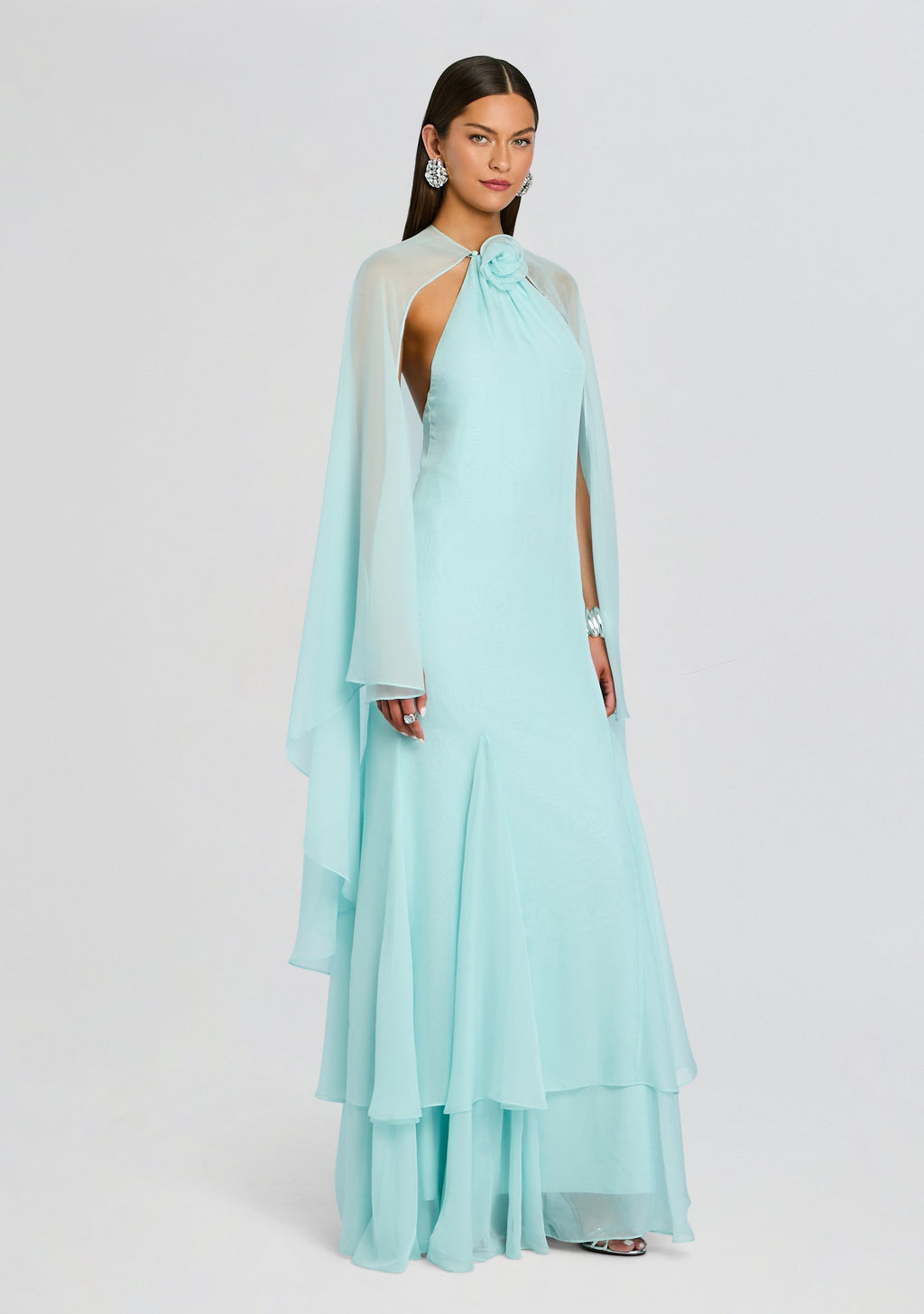 Lirael Chiffon Dress by retrofête in Seychelles, product image 3