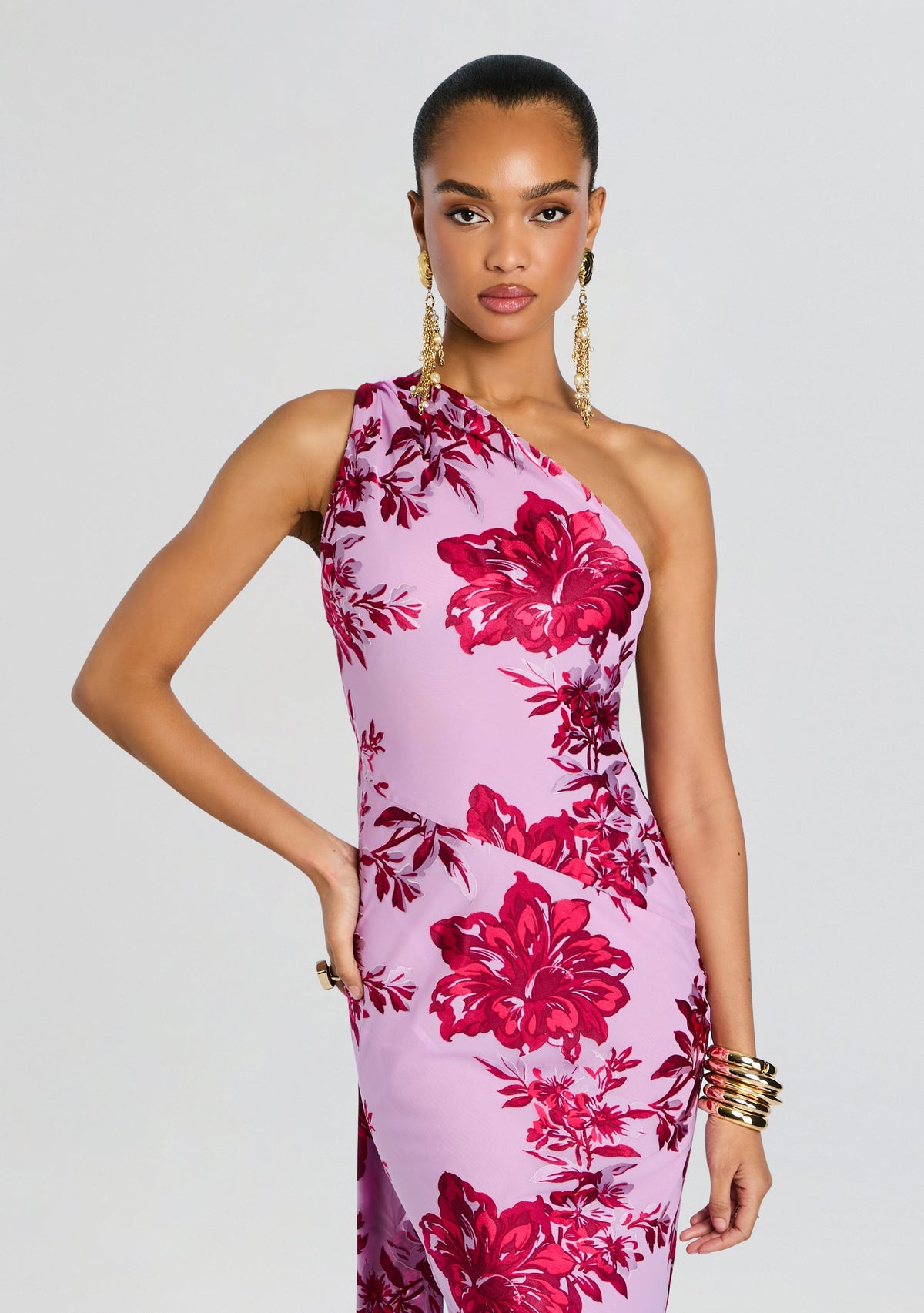 Lorenna Dress by retrofête in Lavande Reverie Burn, product image 5