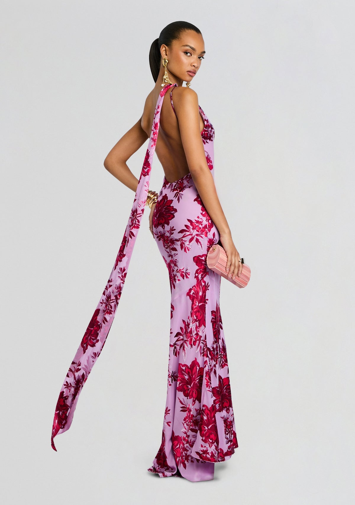 Lorenna Dress by retrofête in Lavande Reverie Burn, product image 1