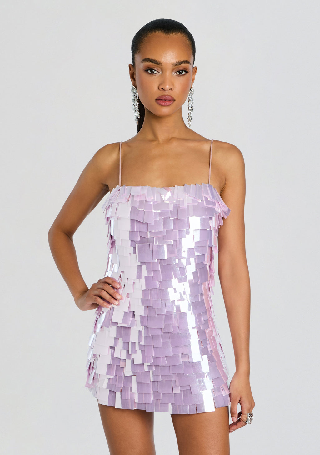 Lucasta Sequin Dress by retrofête in Lavande, product image 5
