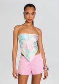 Alivia Silk Top by retrofête in Beija Flor Pistachio, product image 1