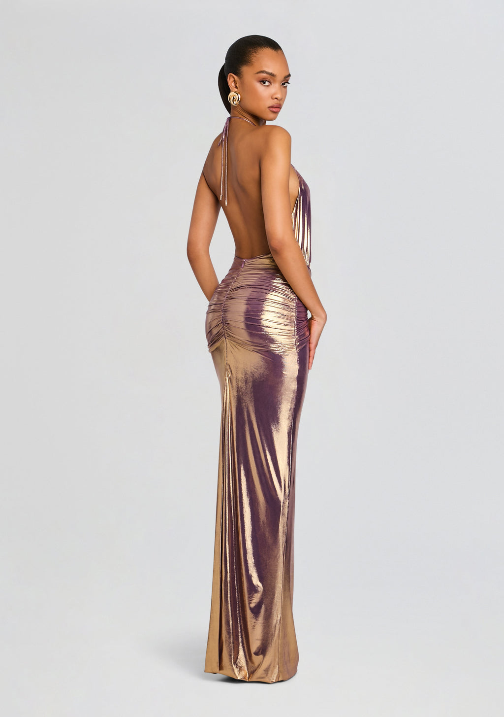 Nolira Dress by retrofête in Purple Gold, product image 4