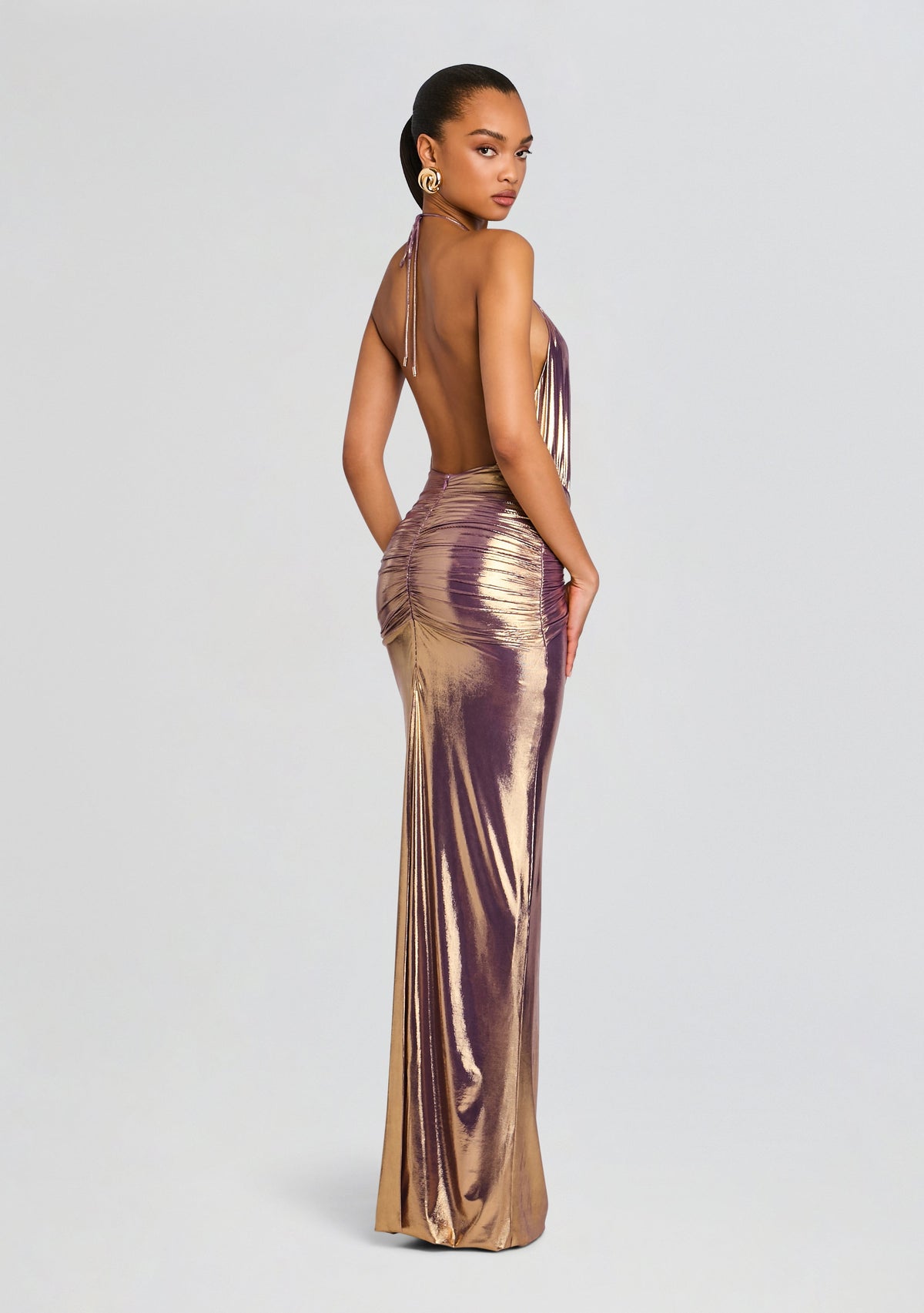 Nolira Dress by retrofête in Purple Gold, product image 4