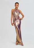 Nolira Dress by retrofête in Purple Gold, product image 1