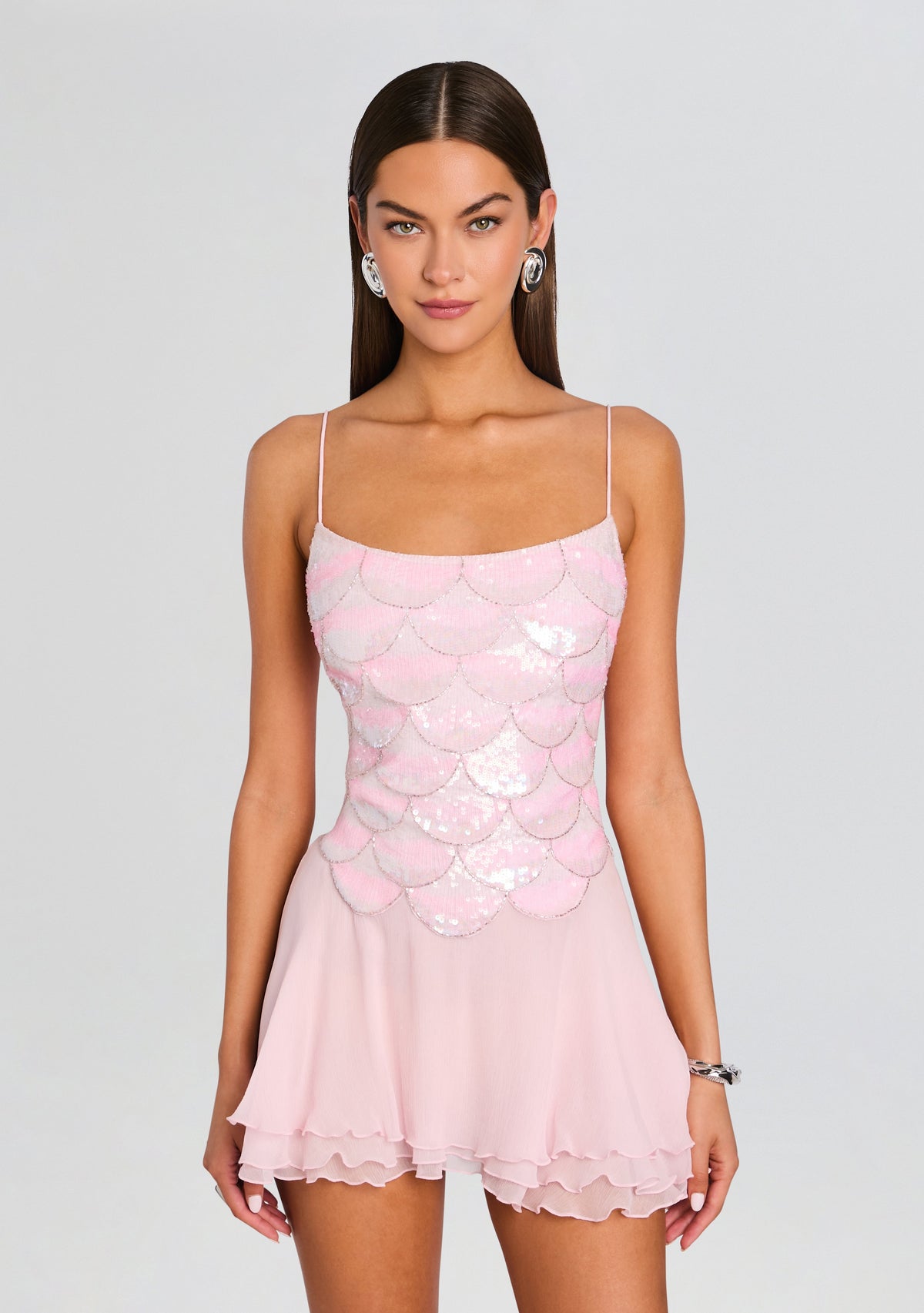 Dreeny Embroidered Dress by retrofête in Rosa, product image 5