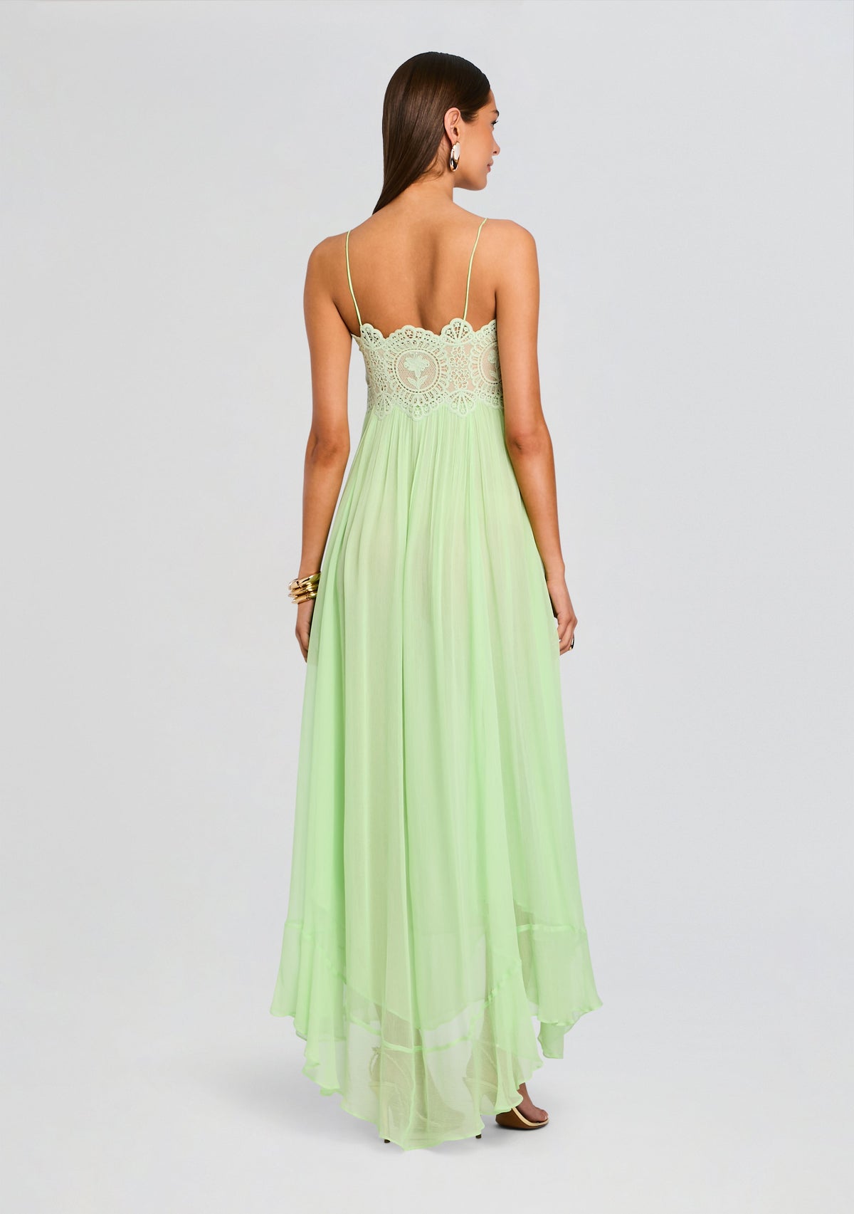 Gypsy Chiffon Dress by retrofête in Pistachio, product image 4